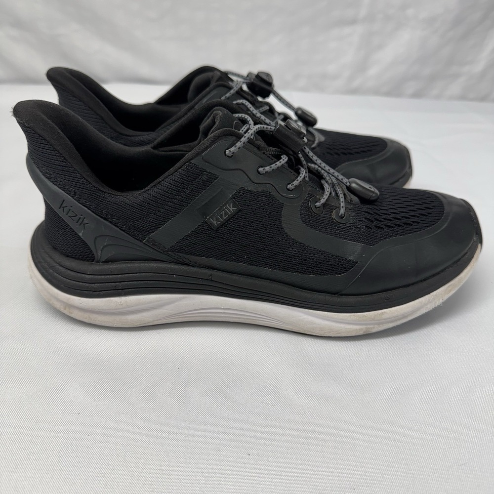 Sleek Black Women's Sneakers - Picture 6 of 14